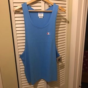 NWT Champion Bright Blue Muscle Tee